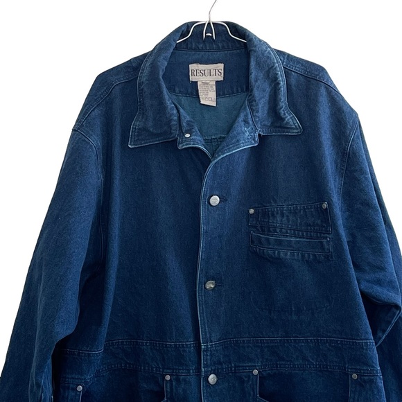 Oversized Vintage Chore Denim Barn Western Jean Jacket - Picture 5 of 10